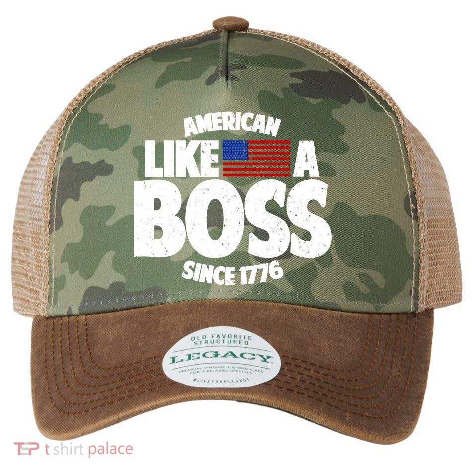 American Like A Boss Since 1776 Legacy Tie Dye Trucker Hat