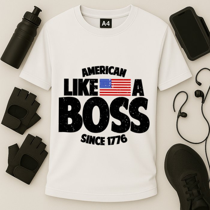 American Like A Boss Since 1776 Cooling Performance Crew T-Shirt