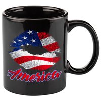 American Lips 11oz C Handle Ceramic Mug