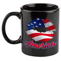 American Lips 11oz C Handle Ceramic Mug