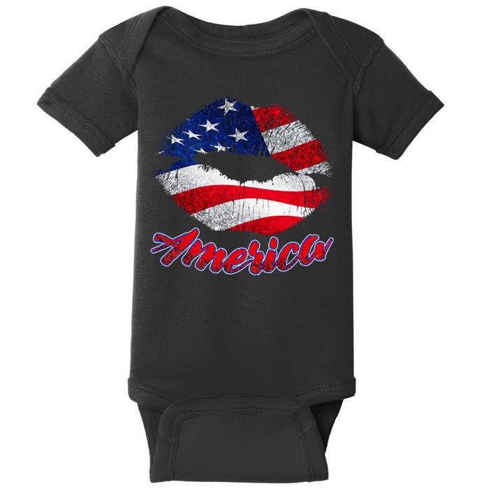 American Lips Baby Bodysuit