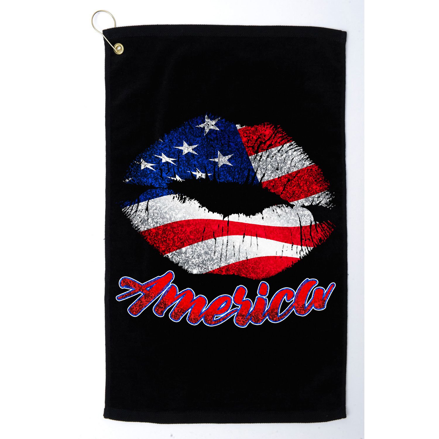 American Lips Golf Towel