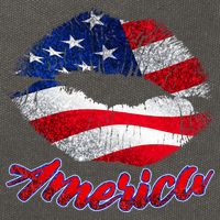 American Lips Cotton Canvas Backpack