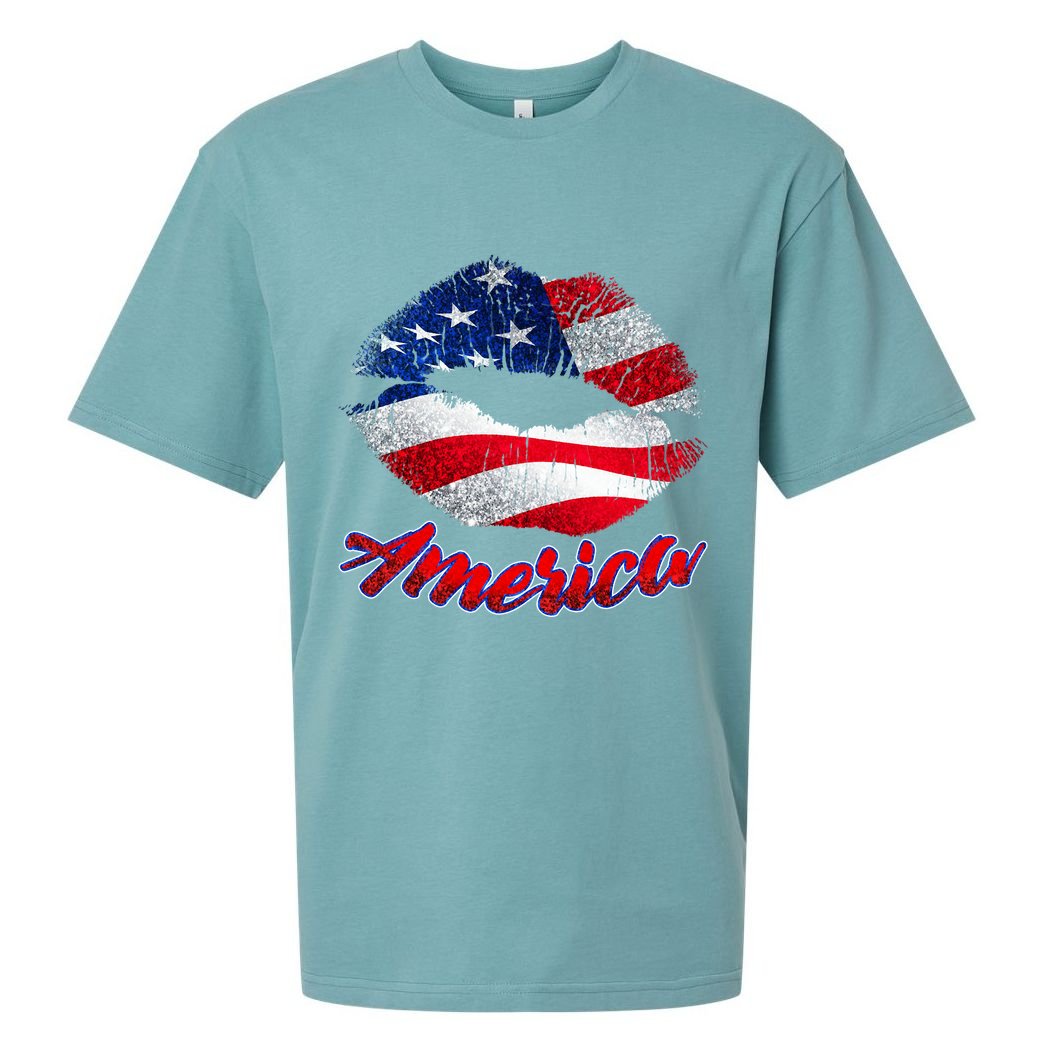 American Lips Sueded Cloud Jersey T-Shirt