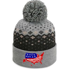 American Map With Bullet Holes 2nd Amendment The Baniff Cuffed Pom Beanie