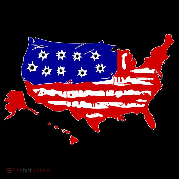American Map With Bullet Holes 2nd Amendment 16 in Basic Backpack