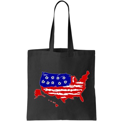 American Map With Bullet Holes 2nd Amendment Bag