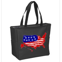 American Map With Bullet Holes 2nd Amendment Zip Tote Bag