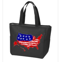 American Map With Bullet Holes 2nd Amendment Zip Tote Bag