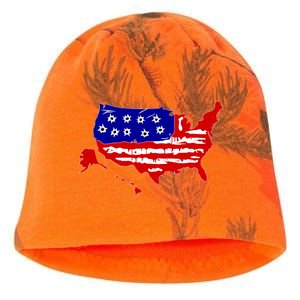 American Map With Bullet Holes 2nd Amendment Kati - Camo Knit Beanie