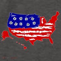 American Map With Bullet Holes 2nd Amendment Vector Backpack