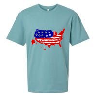 American Map With Bullet Holes 2nd Amendment Sueded Cloud Jersey T-Shirt