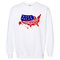 American Map With Bullet Holes 2nd Amendment Garment-Dyed Sweatshirt