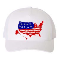 American Map With Bullet Holes 2nd Amendment Yupoong Adult 5-Panel Trucker Hat