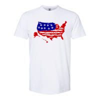 American Map With Bullet Holes 2nd Amendment Softstyle CVC T-Shirt