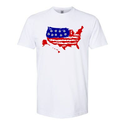 American Map With Bullet Holes 2nd Amendment Softstyle CVC T-Shirt