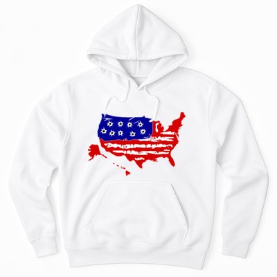 American Map With Bullet Holes 2nd Amendment Hoodie