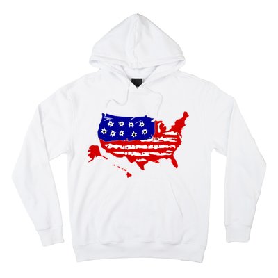 American Map With Bullet Holes 2nd Amendment Hoodie