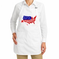 American Map With Bullet Holes 2nd Amendment Apron