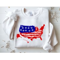 American Map With Bullet Holes 2nd Amendment Sweatshirt