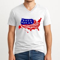 American Map With Bullet Holes 2nd Amendment V-Neck T-Shirt