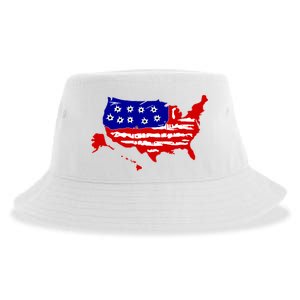 American Map With Bullet Holes 2nd Amendment Sustainable Bucket Hat