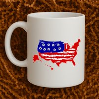American Map With Bullet Holes 2nd Amendment Mug