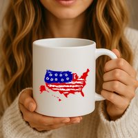 American Map With Bullet Holes 2nd Amendment Mug