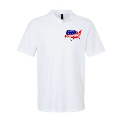 American Map With Bullet Holes 2nd Amendment Softstyle Adult Sport Polo