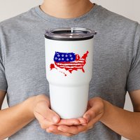 American Map With Bullet Holes 2nd Amendment Tumbler