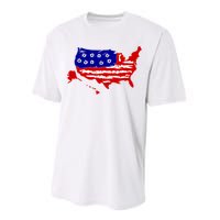 American Map With Bullet Holes 2nd Amendment Performance Sprint T-Shirt