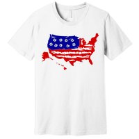 American Map With Bullet Holes 2nd Amendment Premium T-Shirt