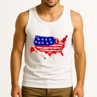 American Map With Bullet Holes 2nd Amendment Tank Top