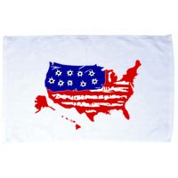 American Map With Bullet Holes 2nd Amendment Microfiber Hand Towel