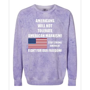 American Marxism Fight Against Colorblast Crewneck Sweatshirt