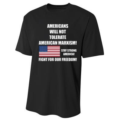 American Marxism Fight Against Performance Sprint T-Shirt