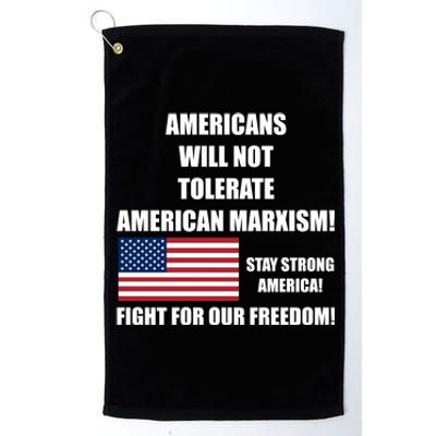 American Marxism Fight Against Platinum Collection Golf Towel