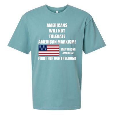 American Marxism Fight Against Sueded Cloud Jersey T-Shirt