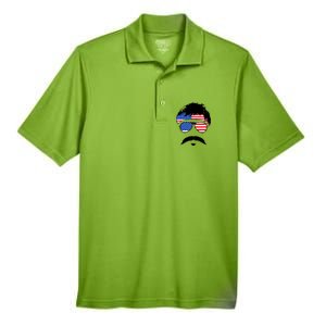 American Minshew Mustache Duval  Men's Origin Performance Pique Polo