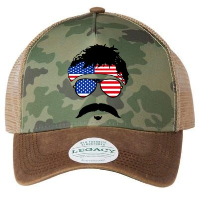 American Minshew Mustache Duval  Legacy Tie Dye Trucker Hat