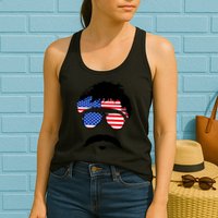 American Minshew Mustache Duval  Womens Tank Top
