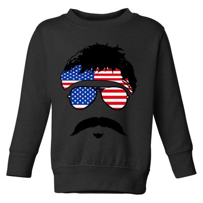 American Minshew Mustache Duval  Toddler Sweatshirt