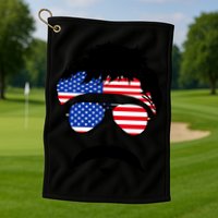 American Minshew Mustache Duval  Golf Towel