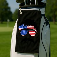 American Minshew Mustache Duval  Golf Towel