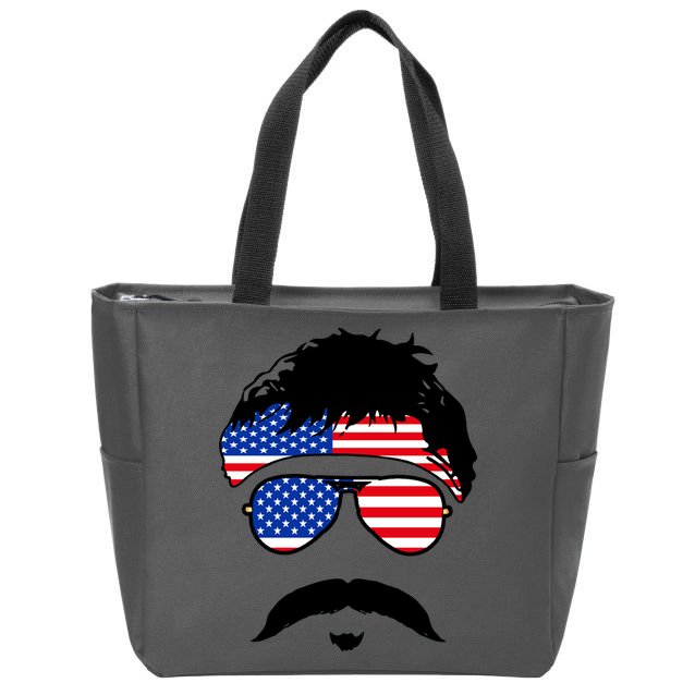 American Minshew Mustache Duval  Zip Tote Bag