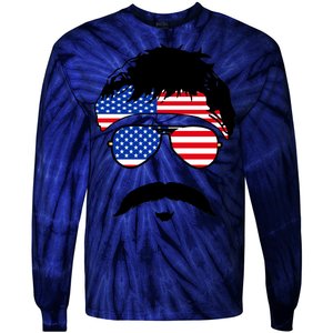 American Minshew Mustache Duval  Tie-Dye Long Sleeve Shirt