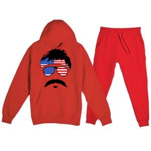 American Minshew Mustache Duval  Premium Hooded Sweatsuit Set