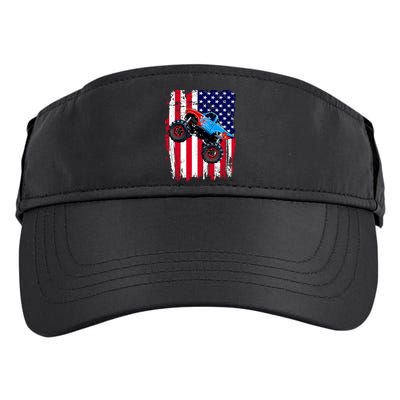 American Monster Truck Flag Adult Drive Performance Visor
