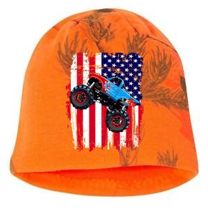 American Monster Truck Flag Kati - Camo Knit Beanie