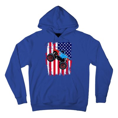 American Monster Truck Flag Hoodie